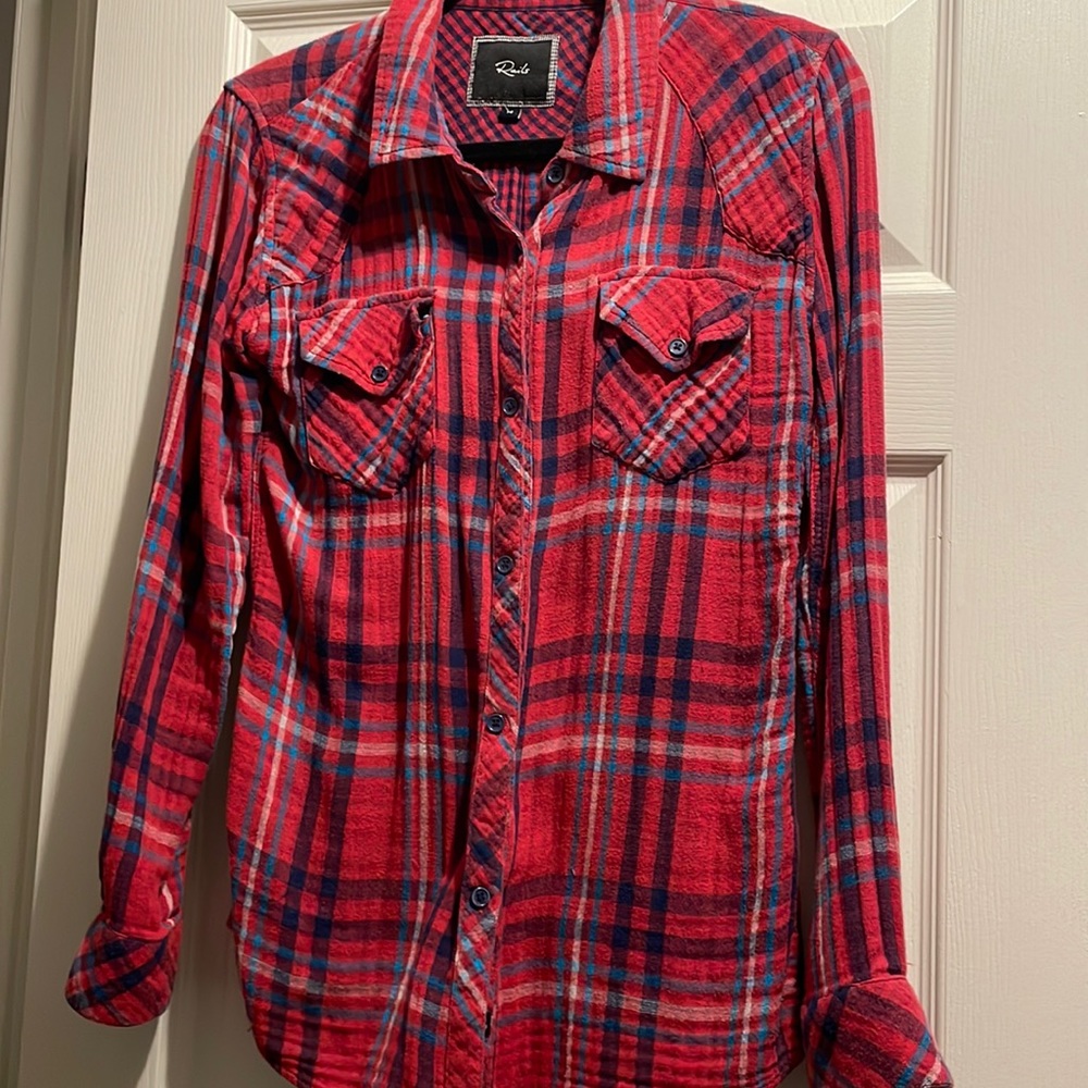 Rails Women’s Plaid Button Down Size M - image 1